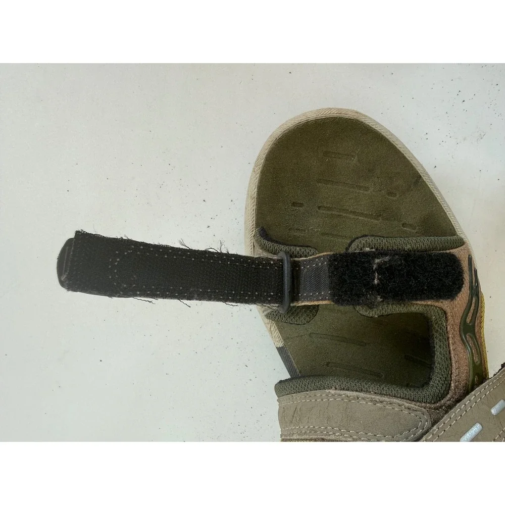 Teva Sandals Men's 9‎ Terra Fi Trail Outdoor Hiking Velcro Sport Brown Green